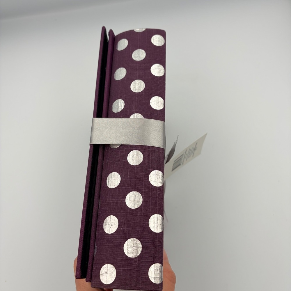 Target 2 Photo Album Gift Set Purple Silver Polka Dot 80 Photos Acid Free Pocket - Picture 6 of 9